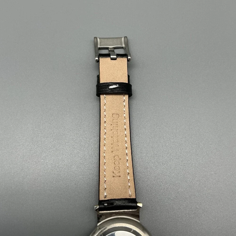 Cheval Design Studio Womens Watch 31mm Two Tone Black Leather New Battery